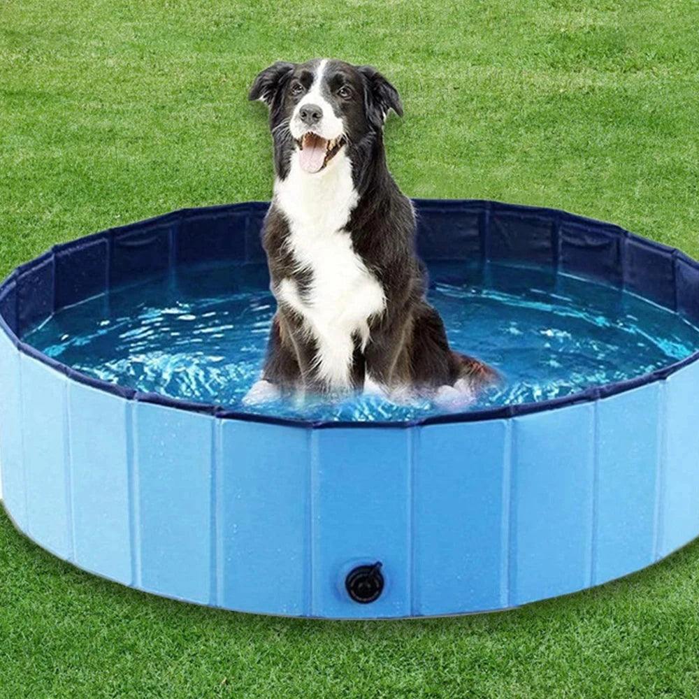 Portable Foldable Dog Swimming Pool Bathing Tub Grooming Station