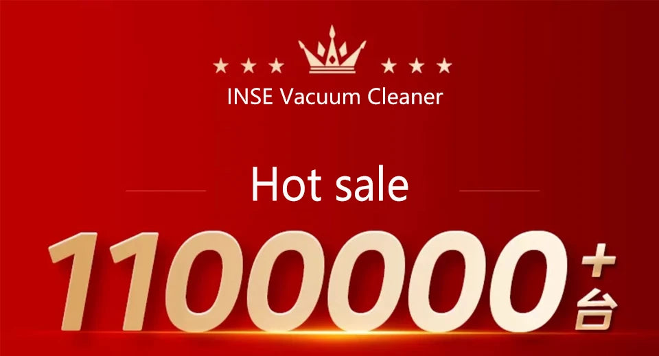 INSE Cordless Handheld Vacuum Cleaner 20KPa Powerful HEPA Led Headlights
