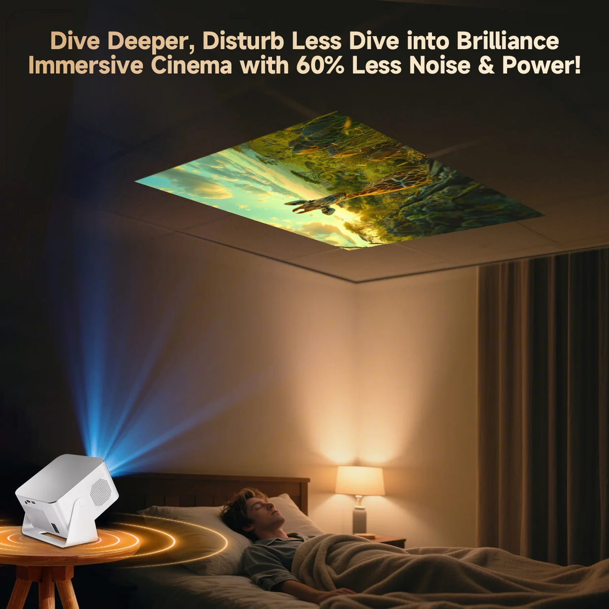 Magcubic HY350Max Native 1080P Portable Projector With Auto Focus