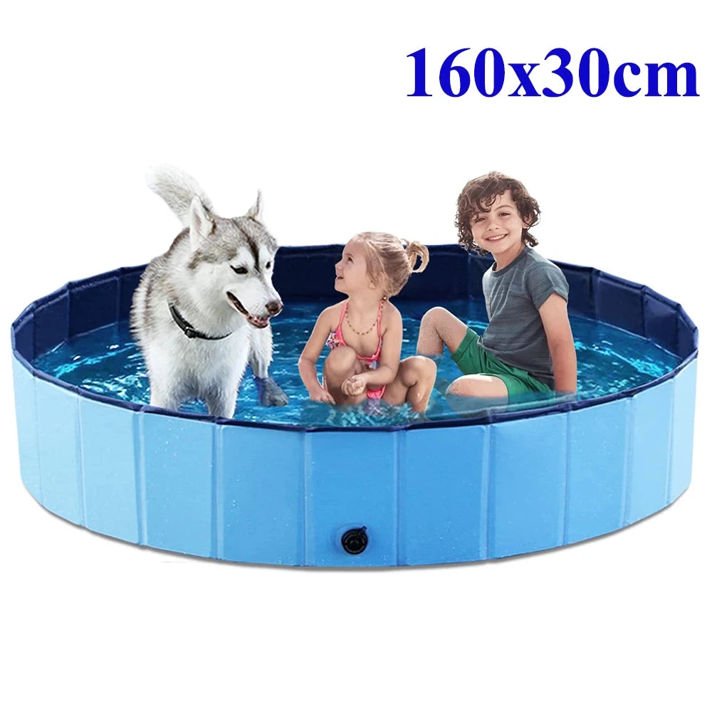 Portable Foldable Dog Swimming Pool Bathing Tub Grooming Station