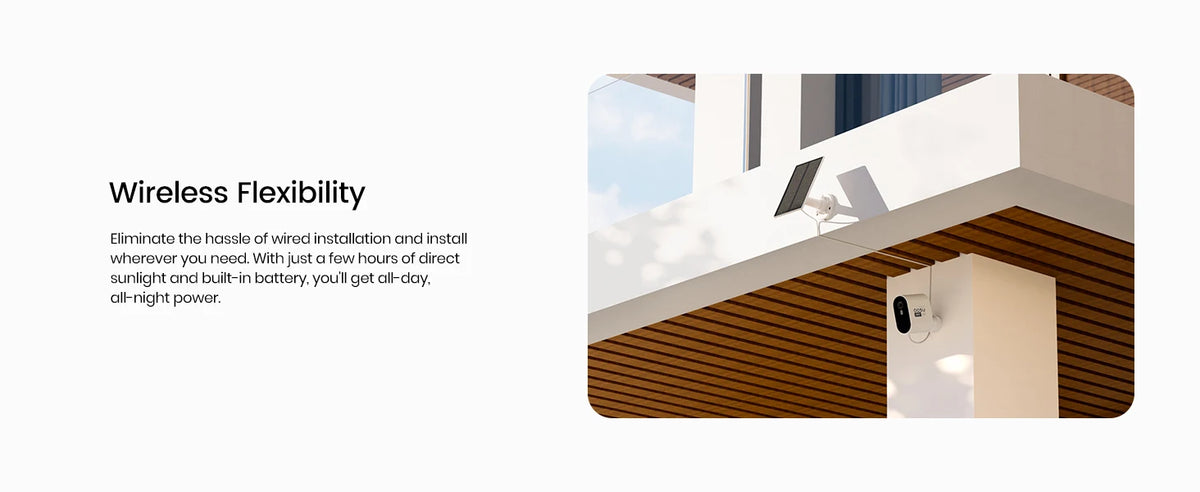 Aosu 3MP WiFi Solar Camera System 4 Cam Kit Outdoor Wireless