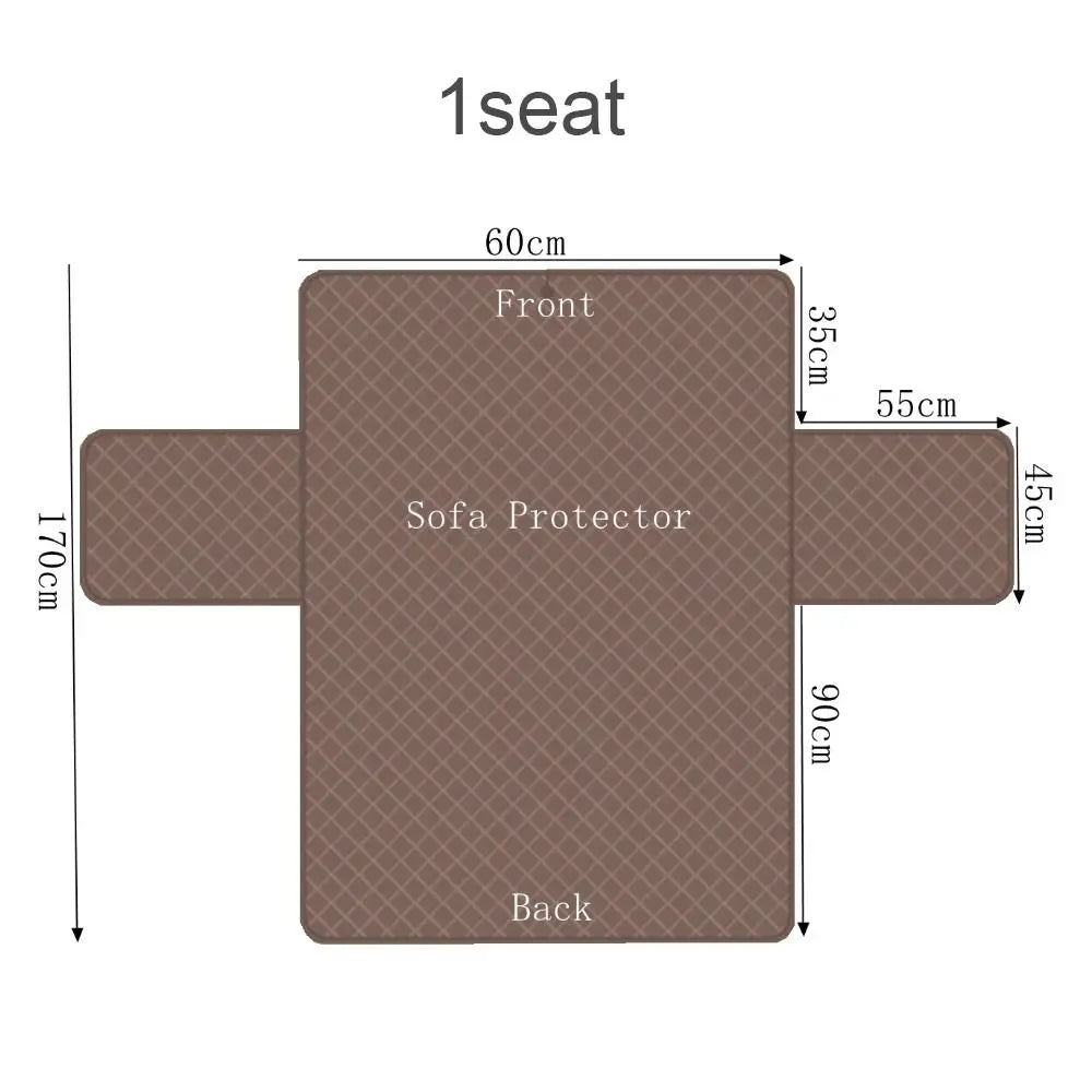 Waterproof Sofa Cover Anti Slip For Dogs And Kids Recliner