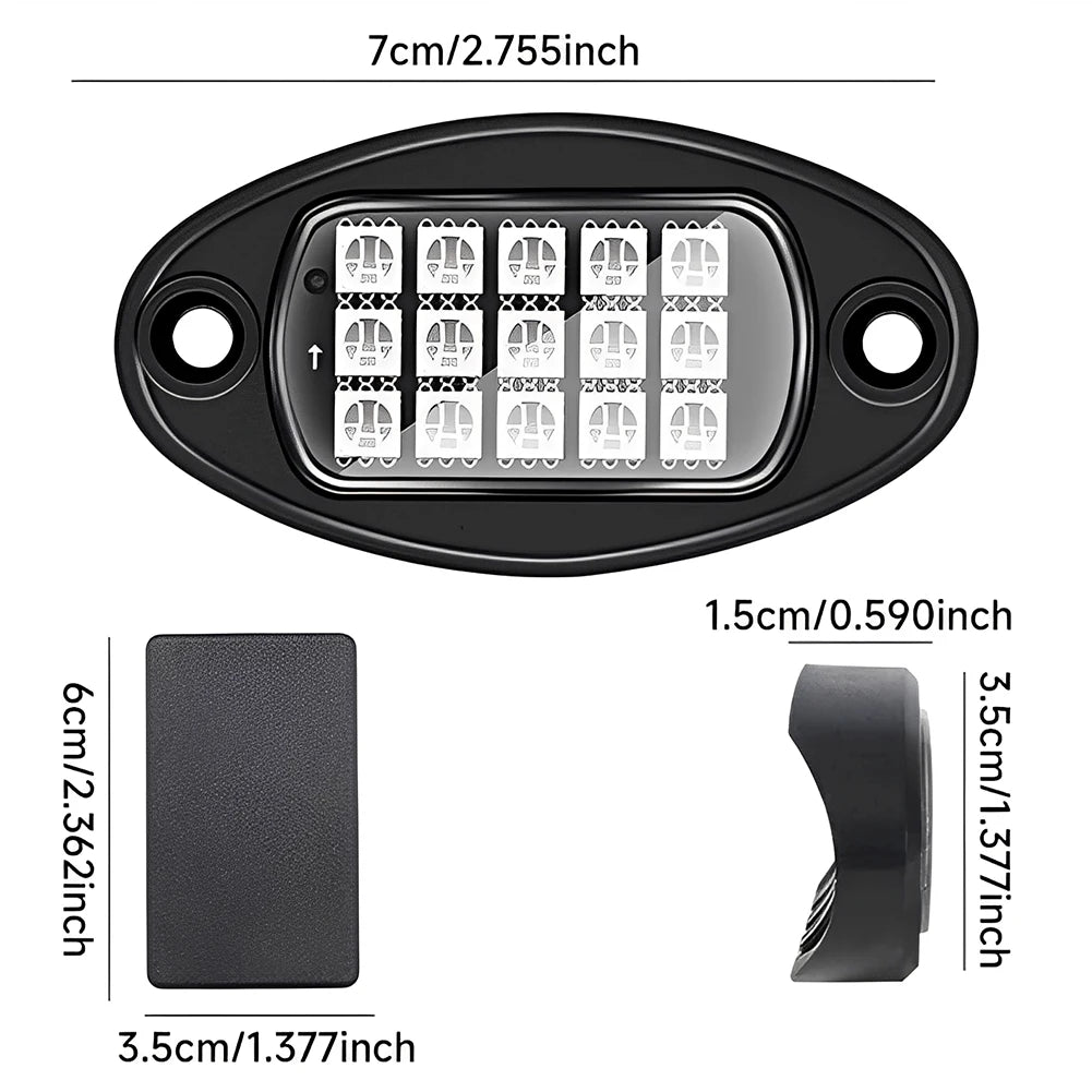 RGB LED Offroad Lights Kit 4 Pods With App Control