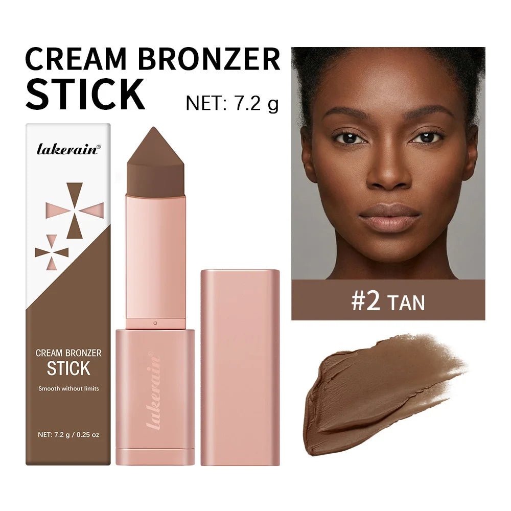 Lakerain Cream Bronzer Stick for Smooth Face Contouring