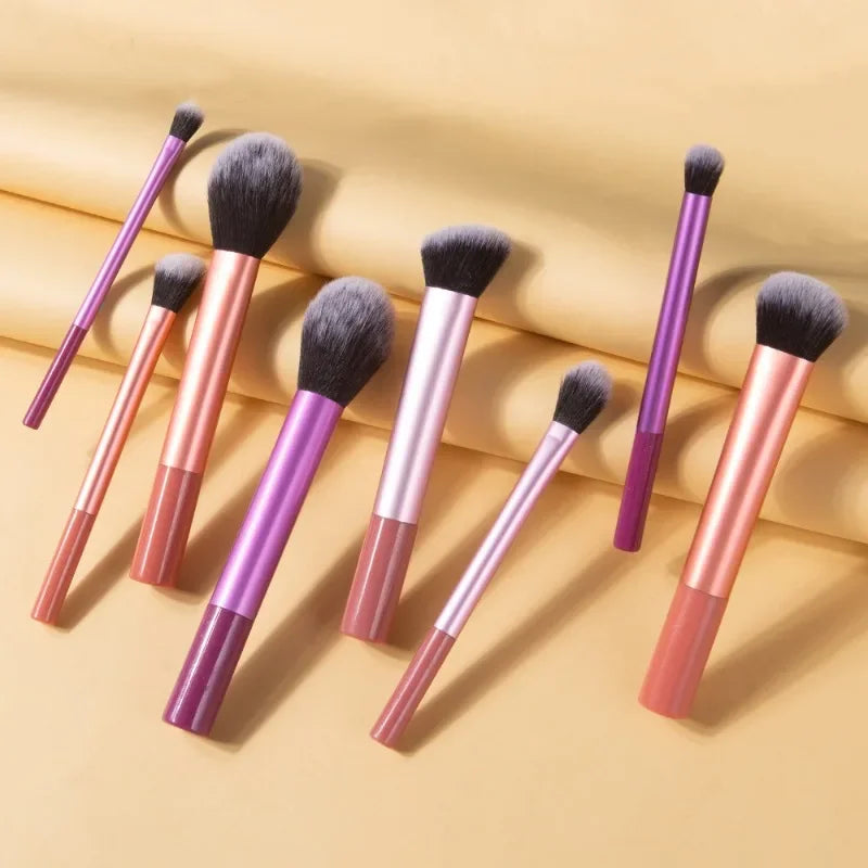 Synthetic Makeup Brush Kit for Foundation Blush and Eyeshadow