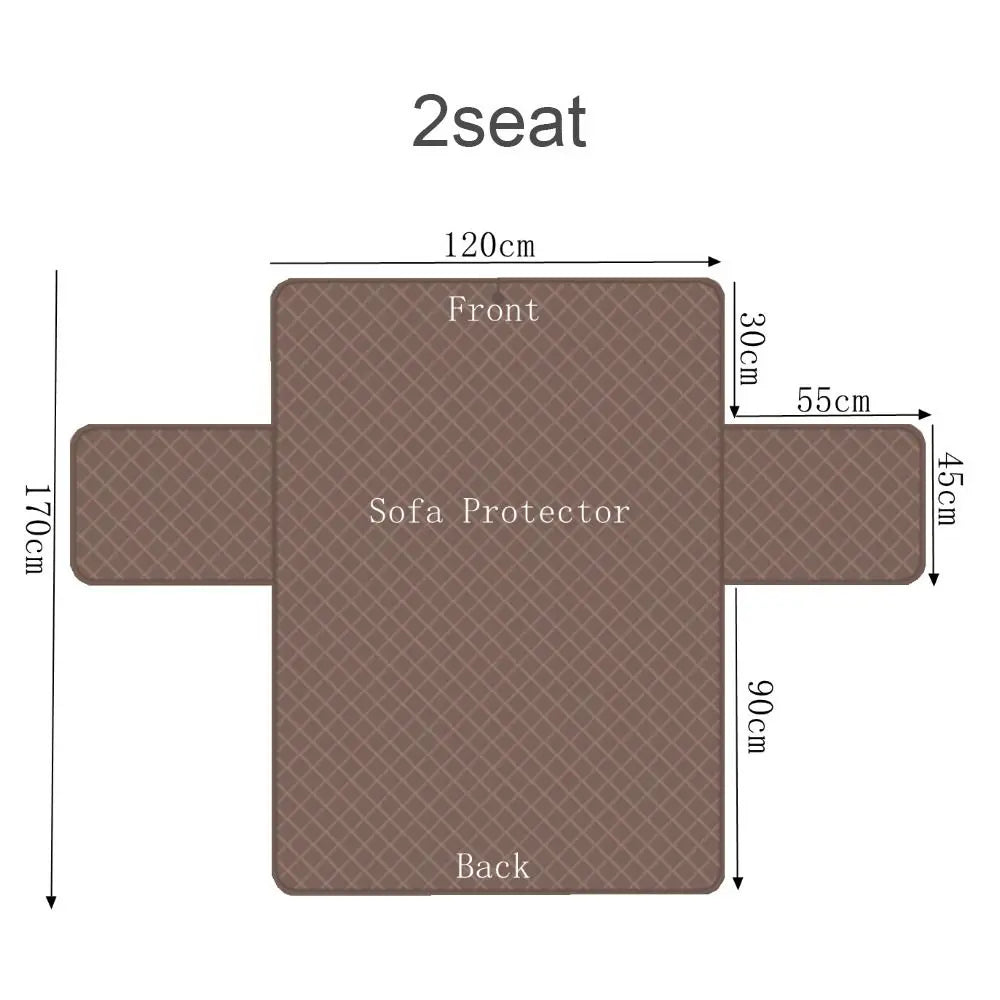 Waterproof Sofa Cover Anti Slip For Dogs And Kids Recliner