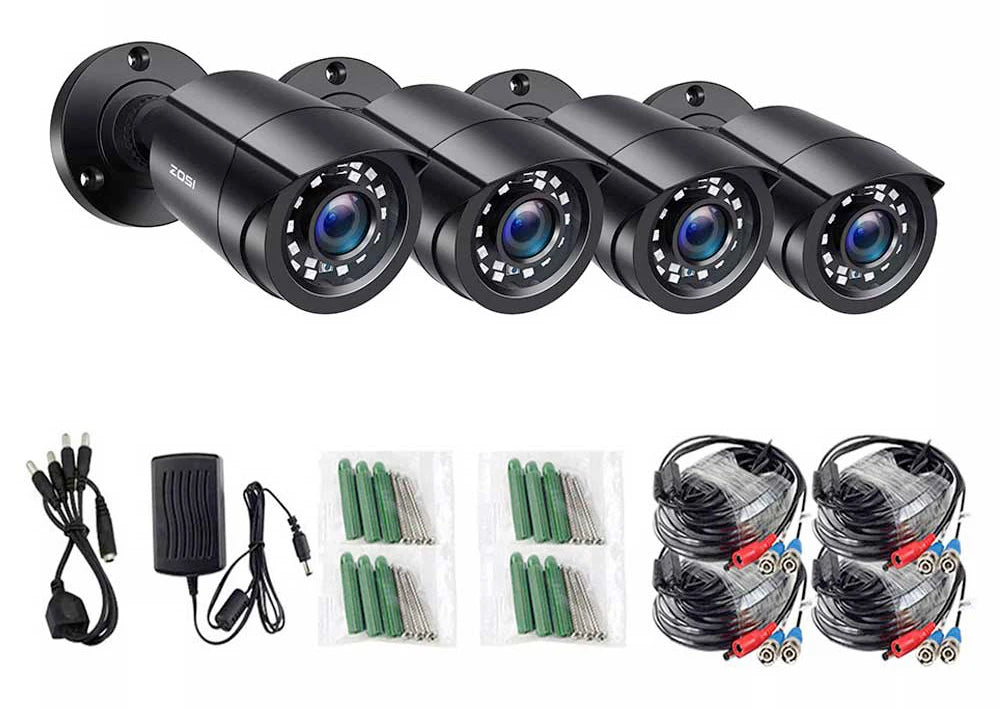 Zosi 1080P Hd Tvi Bullet Security Camera Outdoor Indoor