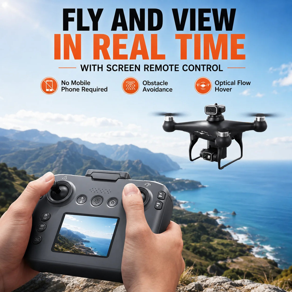 ZNLYRION S116 RC Drone Featuring Brushless Motor WiFi Camera