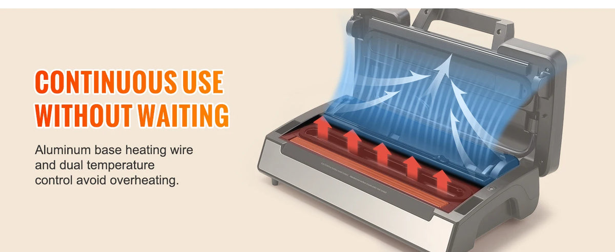 SucceBuy 130W Vacuum Sealer Machine For Fresh Food Packaging