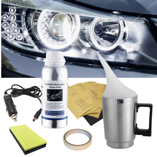 Headlight Polishing Kit Auto Headlight Renovator Light Restoration 300ml Polish