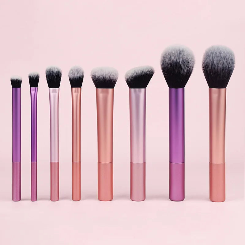 Synthetic Makeup Brush Kit for Foundation Blush and Eyeshadow