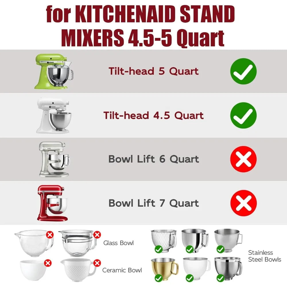 Three Piece Silicone Bowl Liners For Tilt Head Stand Mixer