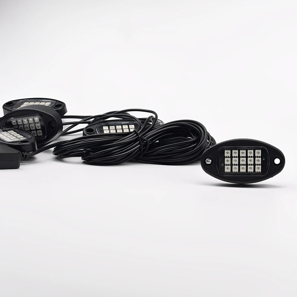 RGB LED Offroad Lights Kit 4 Pods With App Control