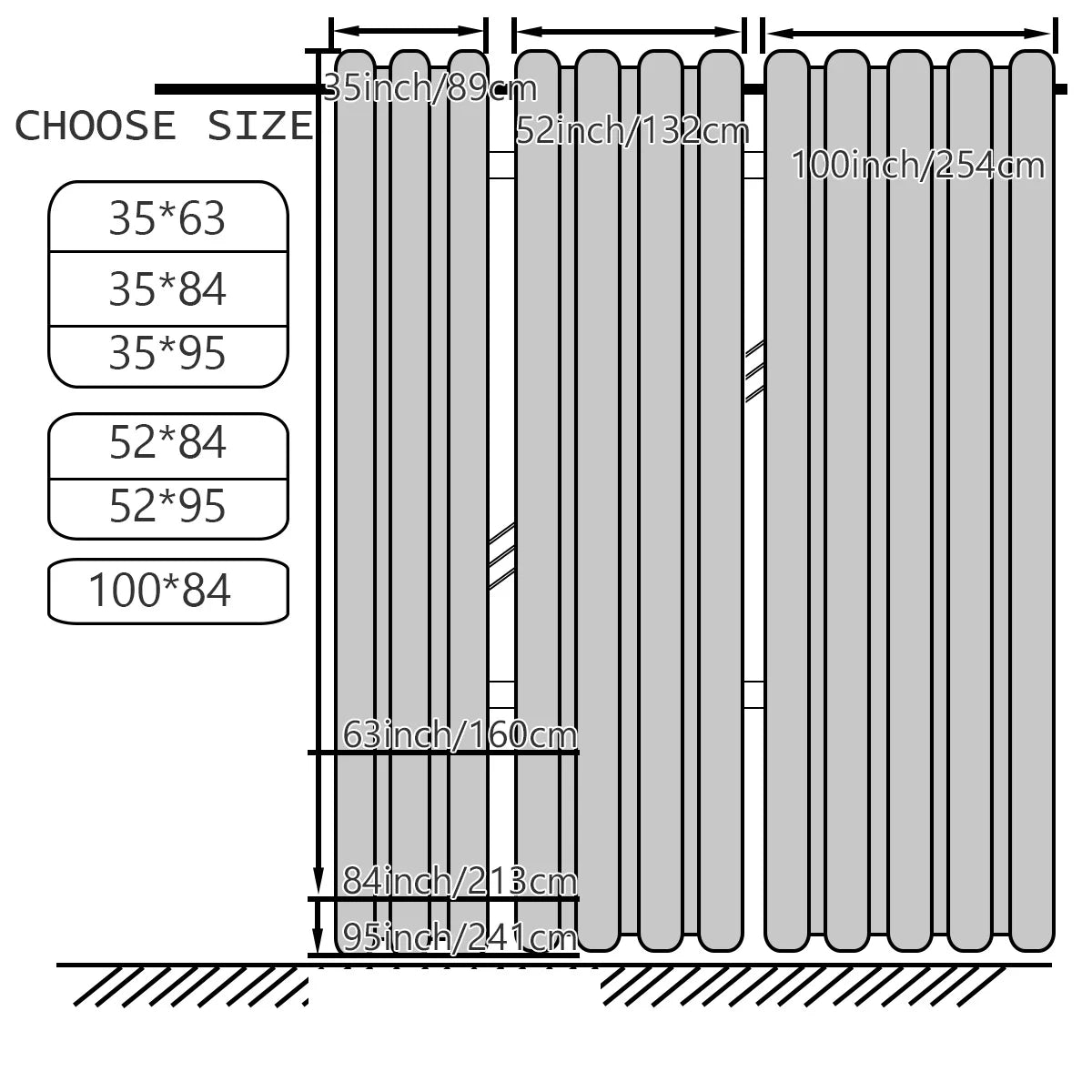 4PCS Blackout Curtains, Heat-Insulated Grommet Curtains For Bedroom Darkening, Noise Reduction Curtains For Living Room