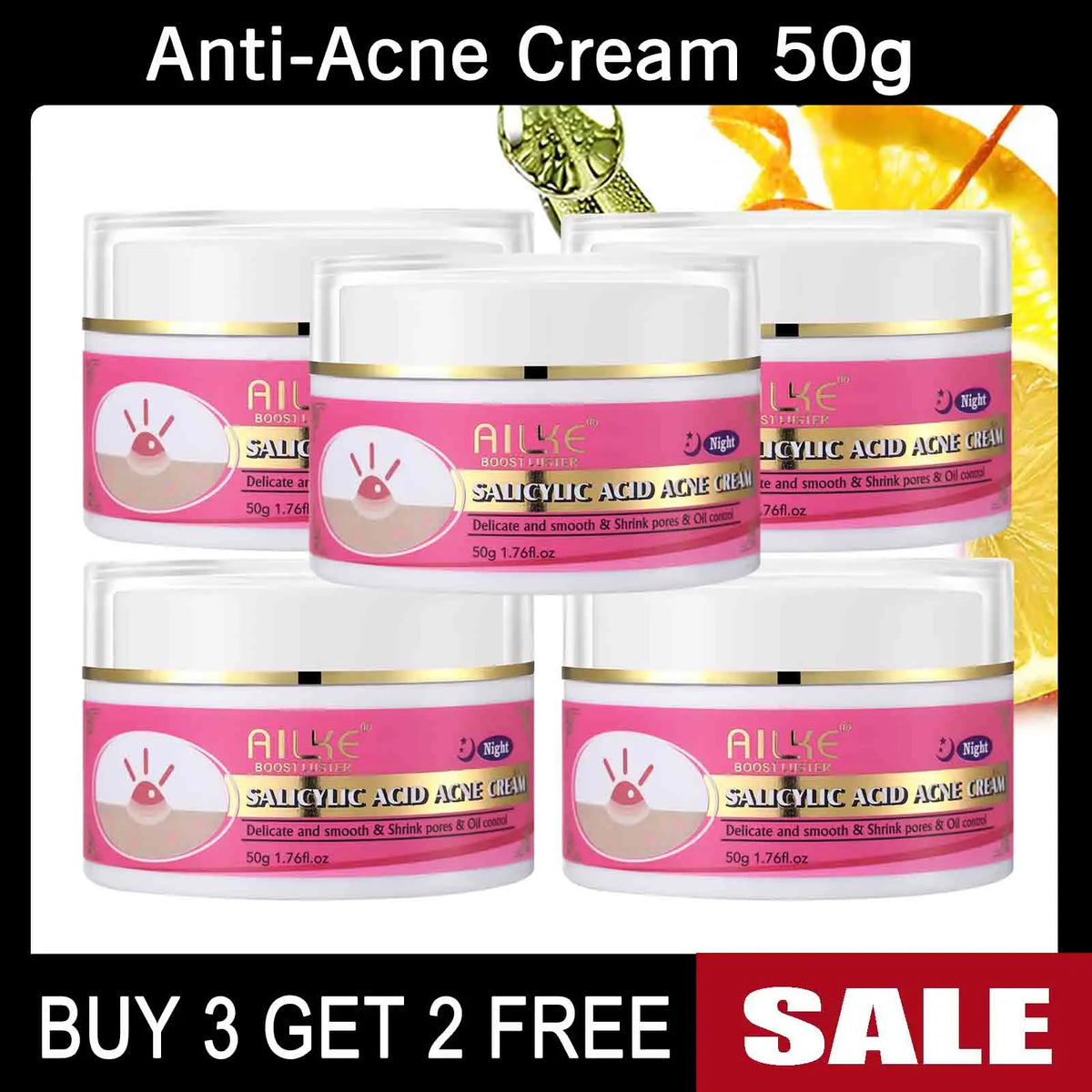 AILKE Natural Skin Brightening Set for Dark Spots and Acne