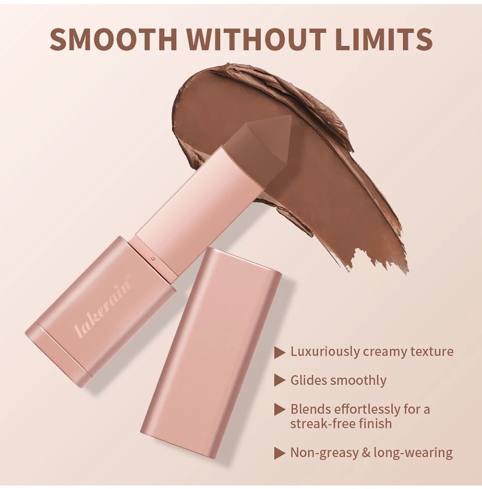 Lakerain Cream Bronzer Stick for Smooth Face Contouring