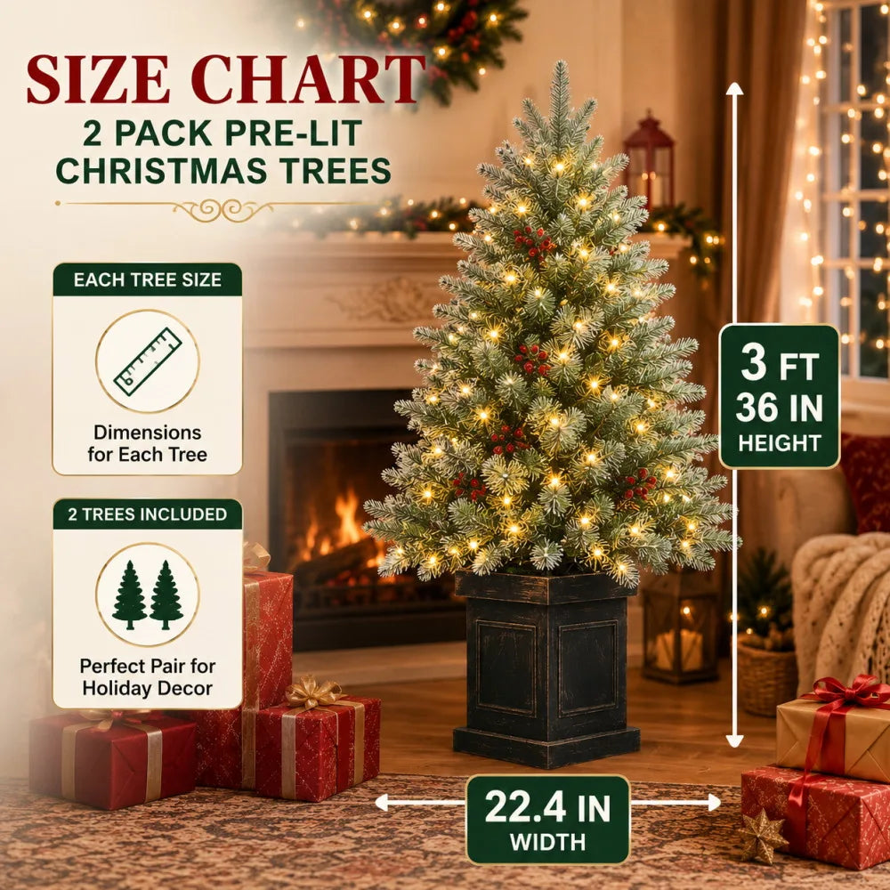 Pre Lit Artificial Christmas Tree With Timer And Battery Operated