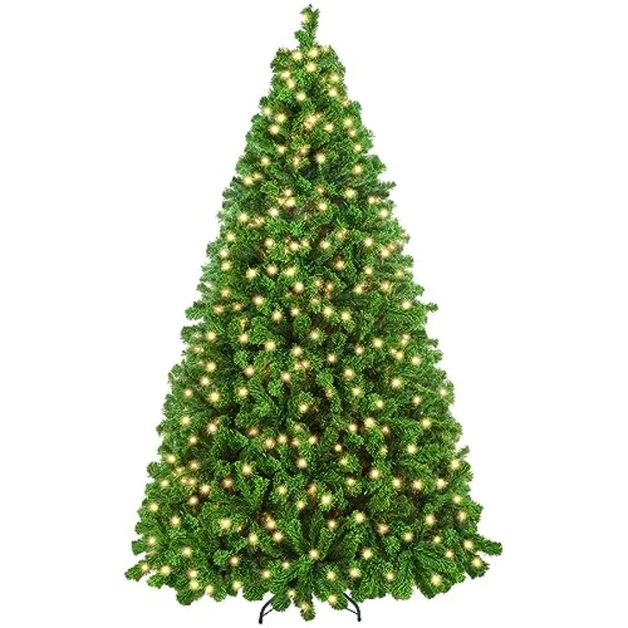 SHXI Artificial Christmas Tree With Warm White Prelit Lights