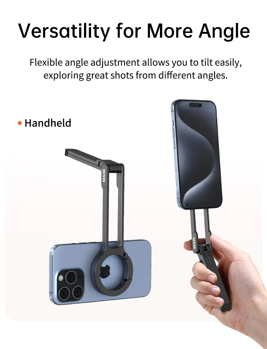 Ulanzi MA30 MagSafe Magnetic Phone Tripod Holder For iPhone Vlogging