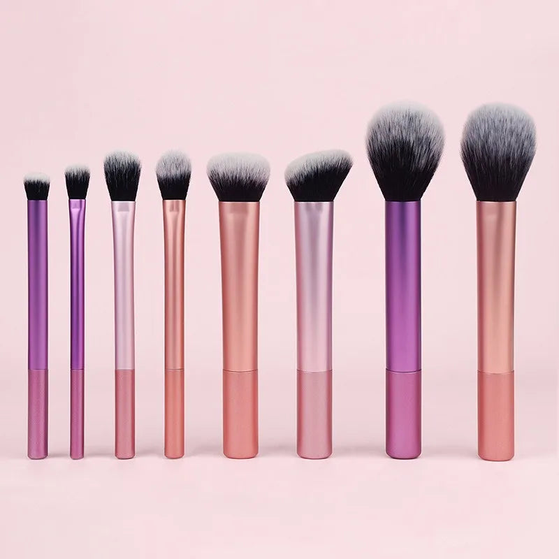 Synthetic Makeup Brush Kit for Foundation Blush and Eyeshadow