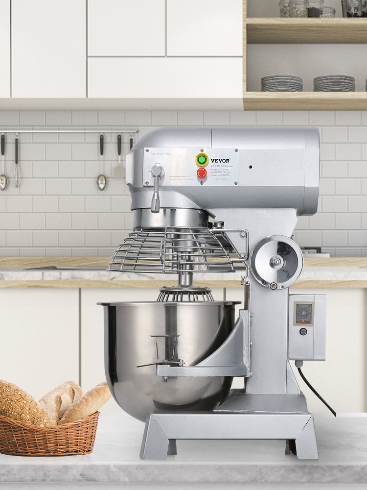 SucceBuy Commercial Food Mixer 450W 3 Speeds Heavy Duty Stainless Steel