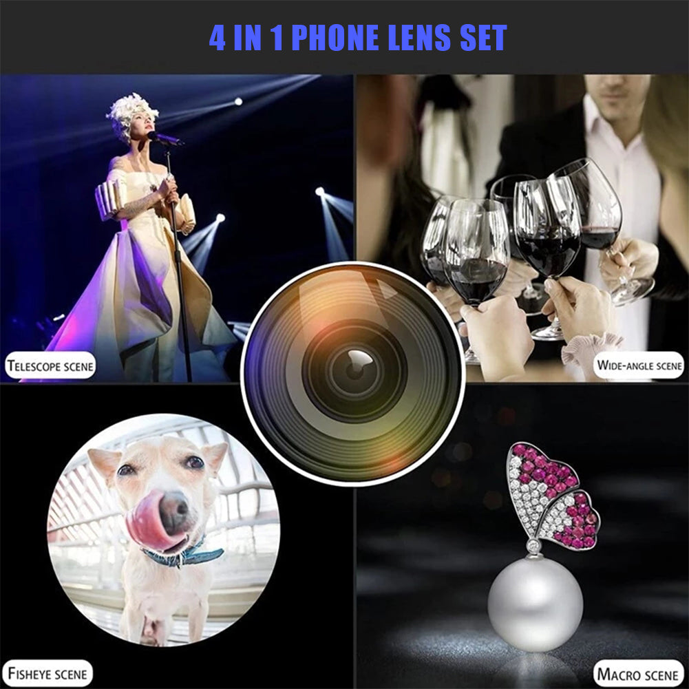 36X Telescope Zoom Lens Monocular Mobile Phone Camera Lenses for iPhone Samsung Smartphones For Camping Hunting Sports